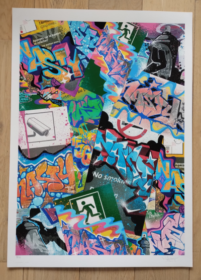 NASTY – Subway Signs Mania – Sérigraphie - signée,- numérotée 2