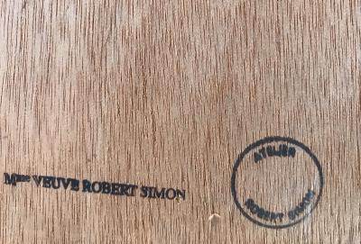 Robert SIMON - Jeuné fille assise,1950 - Huile sur panneau signée 2