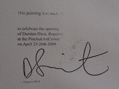 DAMIEN HIRST, Disk - Requiem, Spin Painting, 2009, unique 2