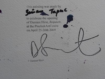 DAMIEN HIRST, Disk - Requiem, Spin Painting, 2009, hand signed, unique 2