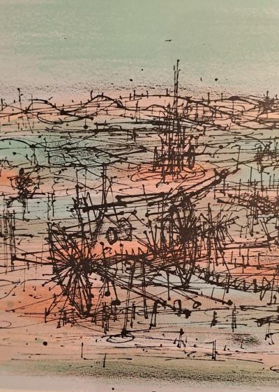 Jean Carzou - Le champs de bataille - Lithographie originale 2