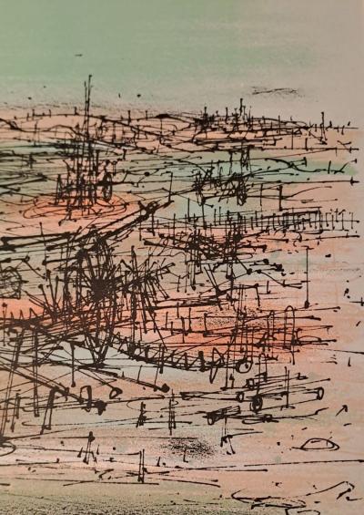 Jean Carzou - Le champs de bataille - Lithographie originale 2