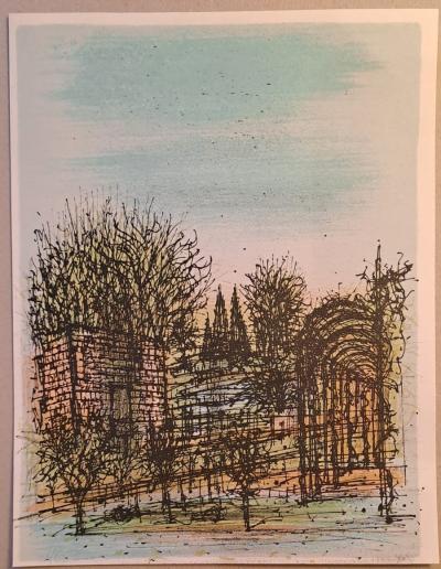 Jean Carzou - Jardin d’hiver - Lithographie originale 2
