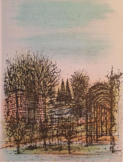 Jean Carzou - Jardin d’hiver - Lithographie originale 2