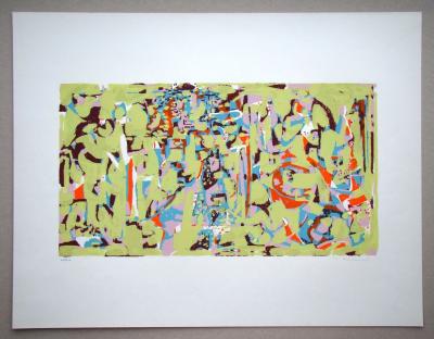 Marie RAYMOND - Composition non figuratif, 1954 - Original screenprint hand-signed and numbered 2