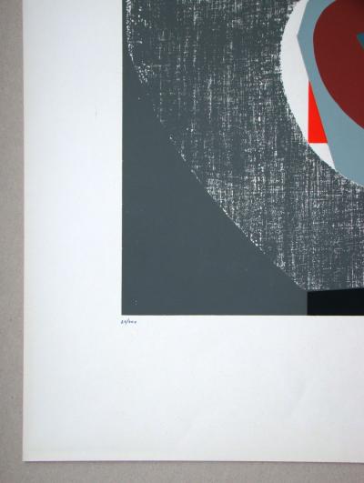 Georges BREUIL - Composition abstraite, 1954 - Sérigraphie originale signée et numérotée à la main 2