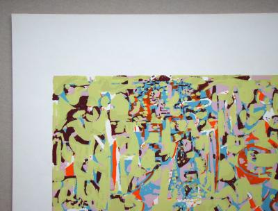 Marie RAYMOND - Composition non figuratif, 1954 - Original screenprint hand-signed and numbered 2