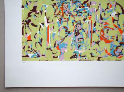 Marie RAYMOND - Composition non figuratif, 1954 - Original screenprint hand-signed and numbered 2