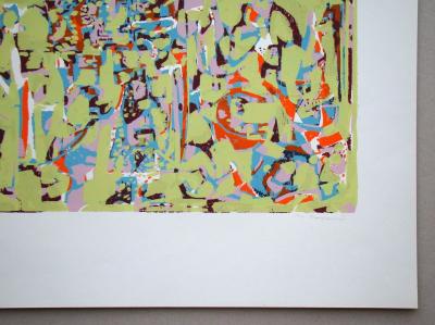 Marie RAYMOND - Composition non figuratif, 1954 - Original screenprint hand-signed and numbered 2
