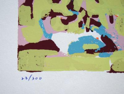 Marie RAYMOND - Composition non figuratif, 1954 - Original screenprint hand-signed and numbered 2