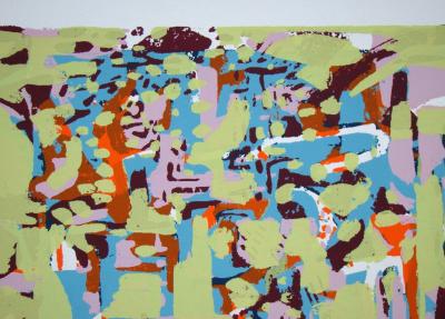 Marie RAYMOND - Composition non figuratif, 1954 - Original screenprint hand-signed and numbered 2