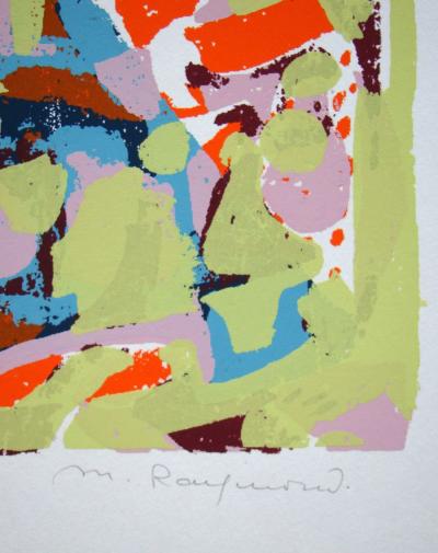 Marie RAYMOND - Composition non figuratif, 1954 - Original screenprint hand-signed and numbered 2