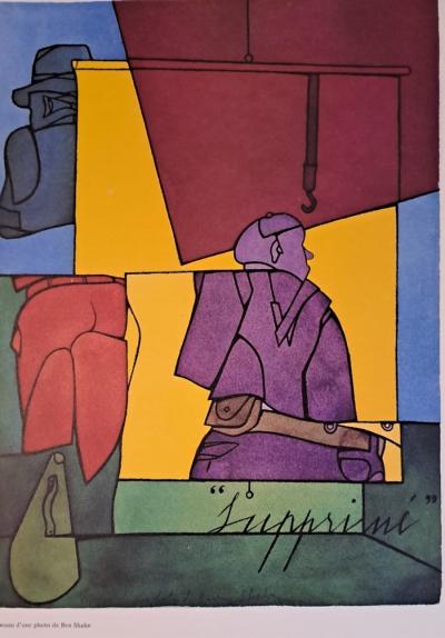 Valério Adami - Foto di Ben Shahn - Lithographie 2