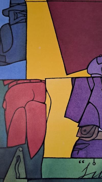 Valério Adami - Foto di Ben Shahn - Lithographie 2