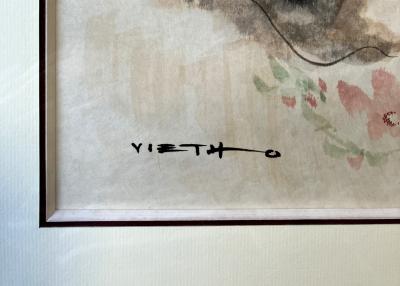 Claude Viet Hô - Fleurs de chat, 1967, aquarelle 2