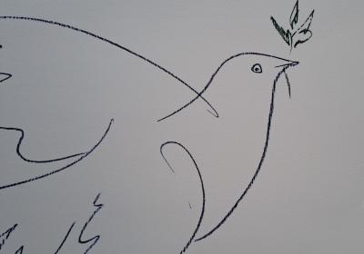 Pablo Picasso (d’après) - La colombe bleue - Impression d’art 2