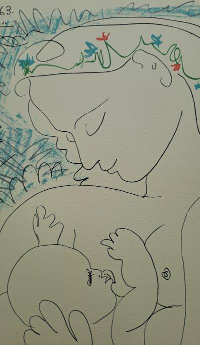 Pablo Picasso (d’après) - Maternité - Impression d’art signée 2