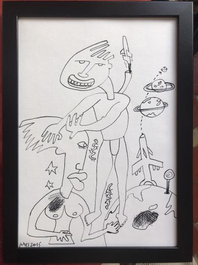 Jean-Luc JUHEL - L’Espace , 2015 - Encre signée 2