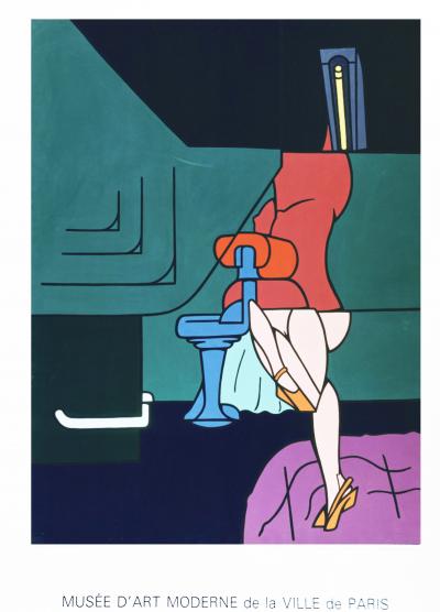 Valerio Adami, Interior, affiche originale exposition, 1984 2