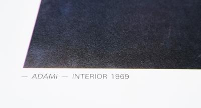 Valerio Adami, Interior, affiche originale exposition, 1984 2