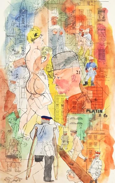 George Grosz - Ecce Homo - lithographie rehaussée 2