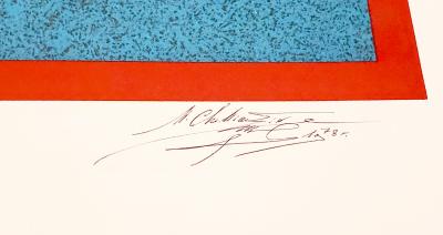 Mikhail Chemiakin, lithographie originale dédicacée, 1978 2
