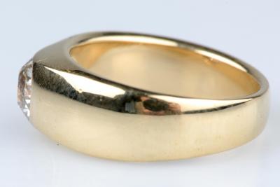 Bague solitaire en diamant de taille ancienne européenne 0,60 CT 2