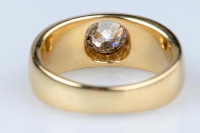 Bague solitaire en diamant de taille ancienne européenne 0,60 CT 2