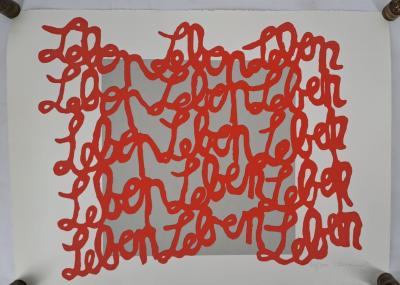 Holger Dammit - Leben, Leben, Leben! - Screen printing 2