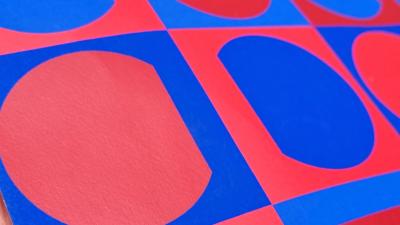 Victor Vasarely, La Lune en rodage, sérigraphie signée, 1963 2