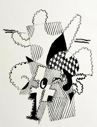 Picasso, Hélène chez Archimède, bois gravé sur papier vélin1955 2