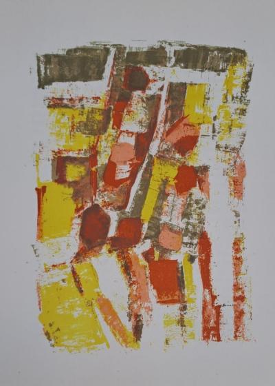 Orlando Pelayo - Composition IX - Lithographie originale 2