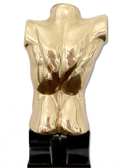 Miguel Berrocal, Torse épigastrique, sculpture laiton, 1989 2
