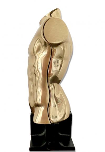 Miguel Berrocal, Torse épigastrique, sculpture laiton, 1989 2