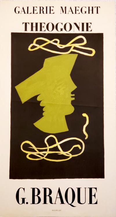 Georges Braque - Théogonie - Affiche lithographique, 1954 2