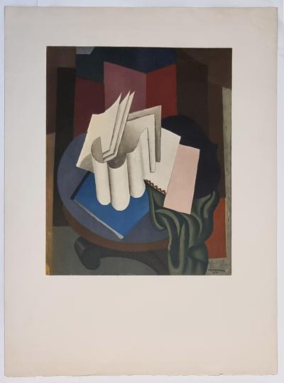 Roger De la Fresnaye (d’après), Les feuilles blanches, lithographie, 1966 2