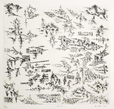 Riccardo Licata, XXIV, rare etching, 1954 signed and numbered 2