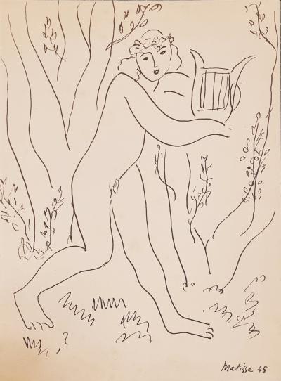 Henri Matisse, Orphée et sa lyre, lithographie, 1946
