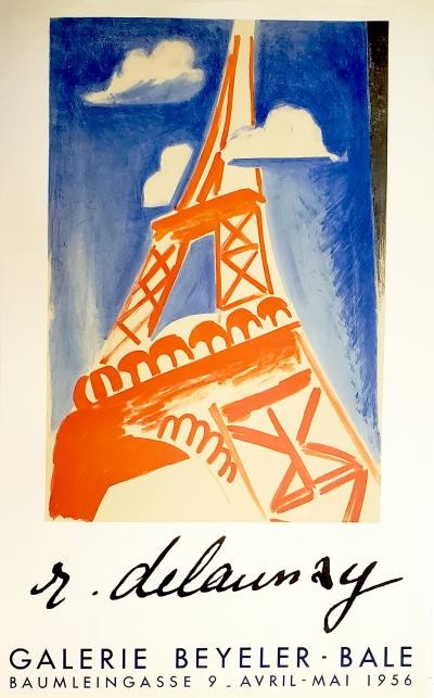 Robert Delaunay - la Tour Eiffel - lithographie Mourlot, 1956 2