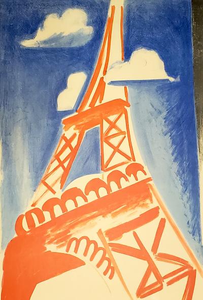 Robert Delaunay - la Tour Eiffel - lithographie Mourlot, 1956 2