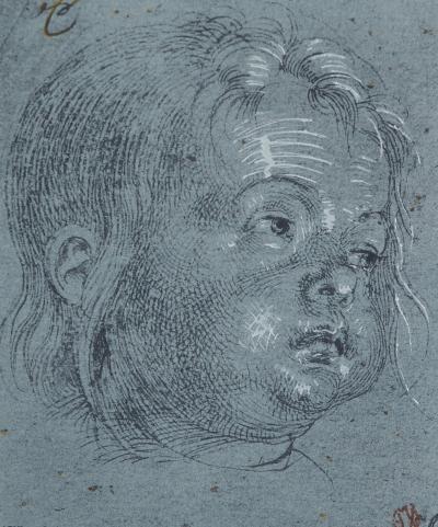 Albert DURER (d’après) - Enfant de profil - Lithographie signée 2