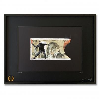 Cisco - stop, 2025 - Acrylique sur billet 2