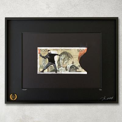 Cisco - stop, 2026 - Acrylique sur billet 2