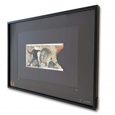 Cisco - stop, 2025 - Acrylique sur billet 2