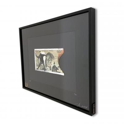 Cisco - stop, 2025 - Acrylique sur billet 2