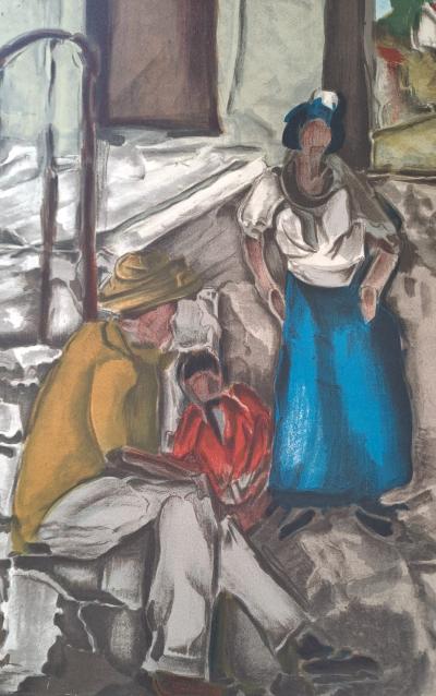 Toussaint d’Orcino - La cour de ferme - Lithographie originale 2