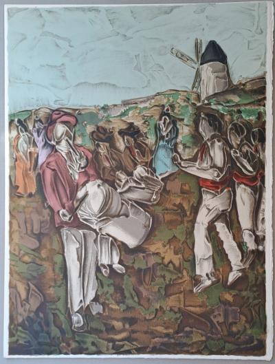Toussaint d’Orcino - La procession - Lithographie originale 2