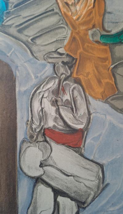 Toussaint d’Orcino - Le tambourinaire - Lithographie originale 2