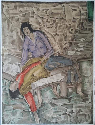Toussaint d’Orcino - L’homme endormi - Lithographie originale 2