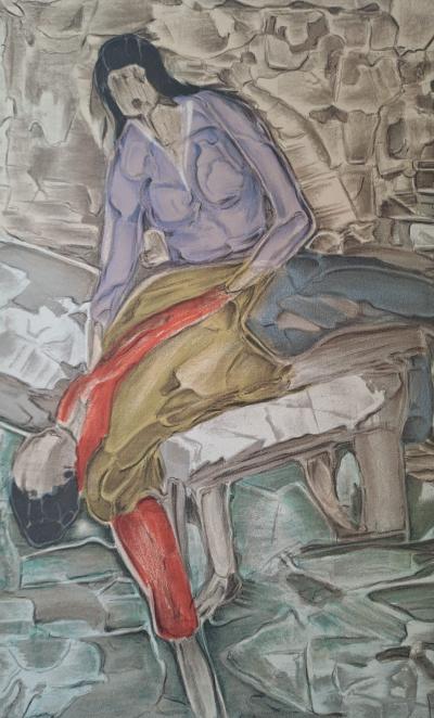 Toussaint d’Orcino - L’homme endormi - Lithographie originale 2